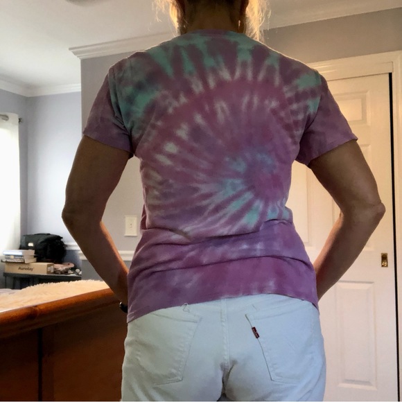 Vintage Sponge Bob Square Pants & Patrick Star tie dye cotton tee, size M - Picture 2 of 8